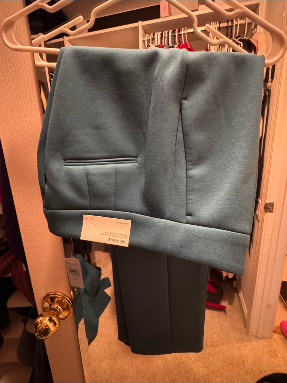 Ann Taylor Teal Tailored Trousers